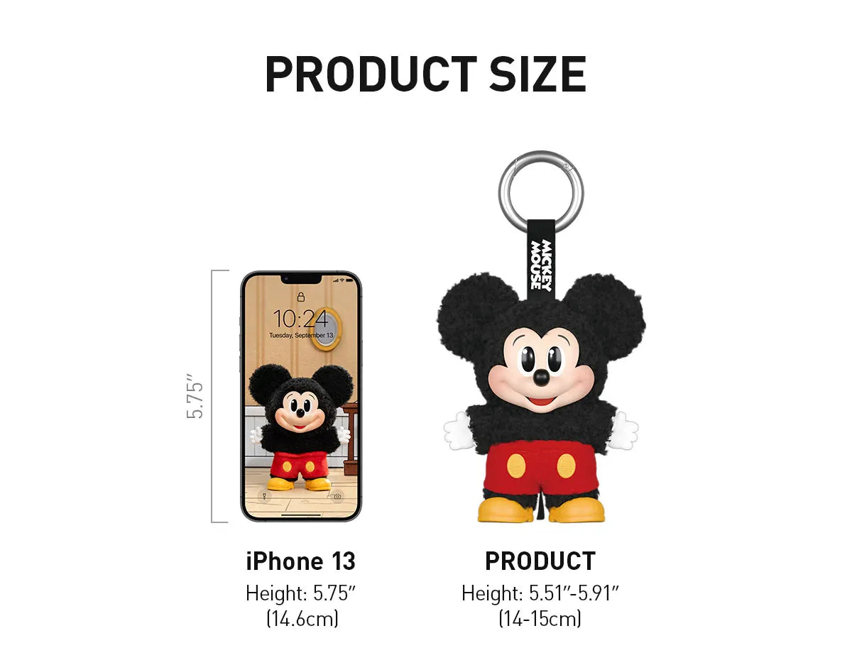 Pop Mart Mickey Family Cute Together Keychain Series Figures